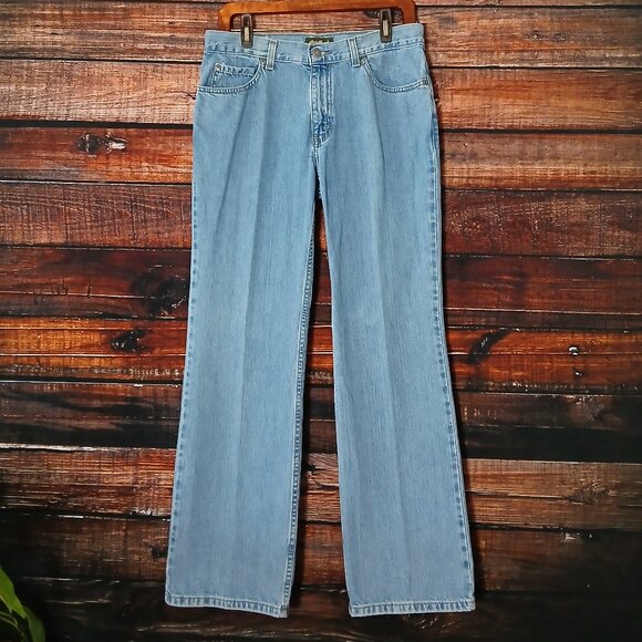 Eddie Bauer Vintage Jeans 8 Petite 8P Boot Cut Mid Rise 100% Cotton - Picture 2 of 10